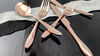 Siena Rose Gold Salad Fork rental in Las Vegas, NV