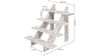 Cascading 4-Tier Rustic Limewash Buffet Riser rental in Las Vegas, NV