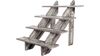 Cascading 4-Tier Rustic Torched Buffet Riser rental in Las Vegas, NV