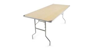 6'X30" Wood Folding Banquet Table rental Las Vegas, NV