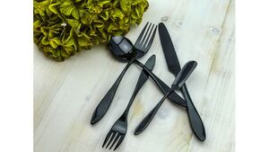 Siena Jett Black Salad Fork rental Las Vegas, NV