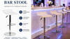 White Vinyl Barstool rental in Las Vegas, NV