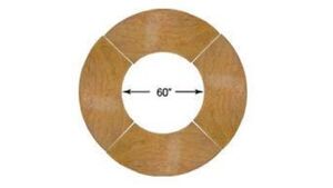 6' Serpentine Wood Folding Table rental Las Vegas, NV