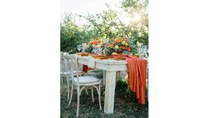 Napa Table 6'X40" (Lime Wash) rental Las Vegas, NV