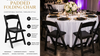 Resin Padded Black Chair rental in Las Vegas, NV