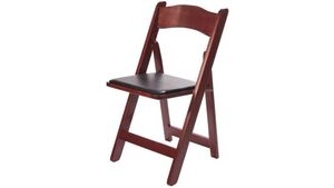 Wood Padded Mahogany Chair rental Las Vegas, NV