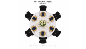 48" Round Wood Folding Table rental Las Vegas, NV