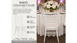 Chiavari Chair White rental Las Vegas, NV