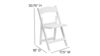 Resin Padded White Chair rental in Las Vegas, NV