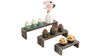 Rustic Tiered Torched Wood Shelves Set rental in Las Vegas, NV