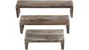 Rustic Tiered Torched Wood Shelves Set rental in Las Vegas, NV