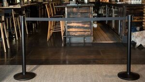 Stanchion Black Retractable rental Las Vegas, NV