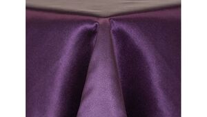 90X156 Eggplant Poly-Satin rental Las Vegas, NV