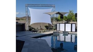 Projector Screen Stretch 7' X 12' rental Las Vegas, NV