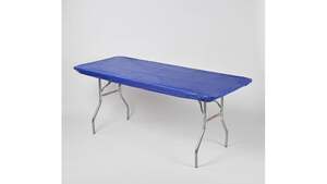 8' Plastic Tablecloth (Royal Blue) - Pack Of 5 rental Las Vegas, NV