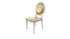 Louis Chair - White W/Gold Pad rental in Las Vegas, NV