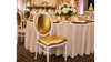Louis Chair - White W/Gold Pad rental in Las Vegas, NV