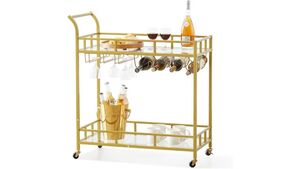 2 Tier Gold Bar Cart rental Las Vegas, NV