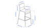 Bar Stool W/Backrest rental in Las Vegas, NV