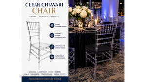 Chiavari Chair Clear rental Las Vegas, NV