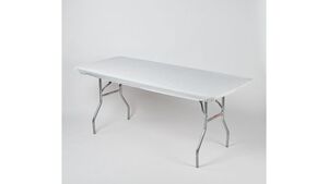 8' Plastic Tablecloth (White) - Pack Of 5 rental Las Vegas, NV