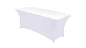 6' Banquet Table Spandex White rental Las Vegas, NV
