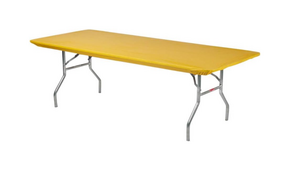 8' Plastic Tablecloth (Gold) - Pack Of 5 rental Las Vegas, NV
