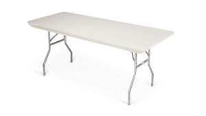 8' Plastic Tablecloth (Ivory) - Pack Of 5 rental Las Vegas, NV