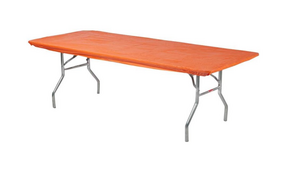 8' Plastic Tablecloth (Orange) - Pack Of 5 rental Las Vegas, NV