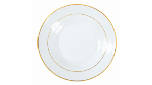 Double Gold Soup Plate 9" rental Austin, TX