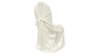 Ivory Universal Satin Self Tie Chair Cover rental in Austin, TX