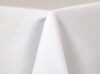 White 120" Satin Linen rental in Austin, TX