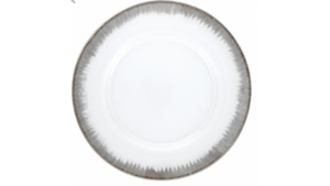 Platinum Frost Glass Charger 13" rental Austin, TX