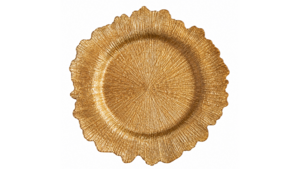 Gold Reef Glass Charger 13" rental Austin, TX