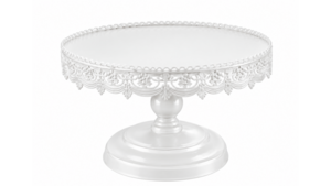 White Vintage Cake Stand 16"X10" rental Austin, TX