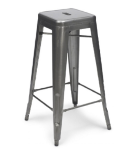 Gunmetal Barstool rental Houston, TX