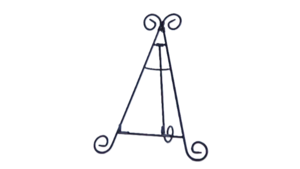 Black Table Top Easel rental Austin, TX
