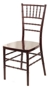 Mahogony Chiavari Chair rental Houston, TX