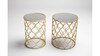 Abby Gold Side Tables (2Pcs - Placement Included) rental in Austin, TX