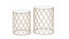 Abby Gold Side Tables (2Pcs - Placement Included) rental in Austin, TX