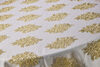 Gold 80" Square Lace Overlay rental in Austin, TX