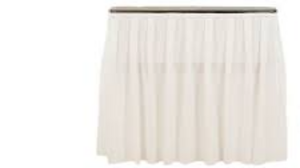 10' White Bar Skirt rental Austin, TX
