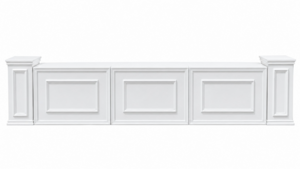 White Stage Facade (4'X3'X9") rental Austin, TX