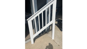 24" White Stage Stairs (No Guard Rail) rental Austin, TX
