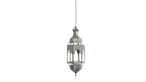 Small Silver Moroccan Lantern rental Austin, TX