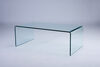 Melrose Clear Glass Coffee Table rental in Austin, TX
