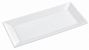 White Rectangular Platter 16"X9" rental Austin, TX