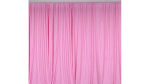 8'-14' Baby Pink Voile rental Austin, TX
