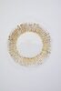 Gold Flower Glass Charger 13" rental in Austin, TX