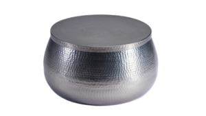 Silver Hammered Coffee Table (Placement Included) rental Austin, TX